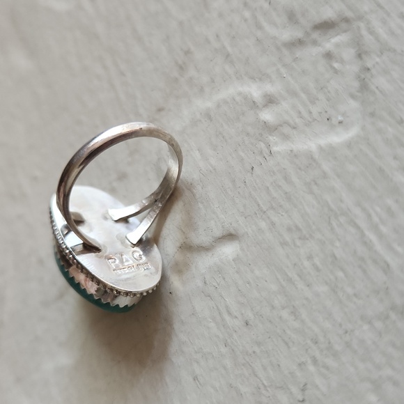 NWOT Native American Navajo Handmade Turquoise & Sterling Ring 💍🩵 - Picture 4 of 11